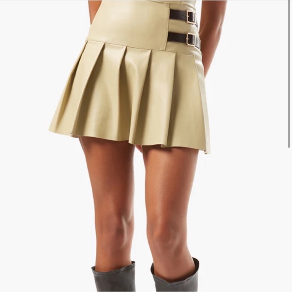 Who Wore What Free People Faux Leather Skirt